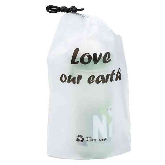 Пляшка для води 620 мл з трубочкою багаторазова Зелена HP17300GR Київ