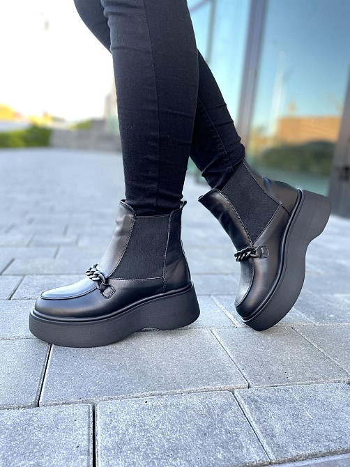 Черевики жіночі ARLEN чорні натуральна шкіра зимові 36р.-23см. 37р.-24см. 38р.-24.5см. (4833) Коломия - фото 5