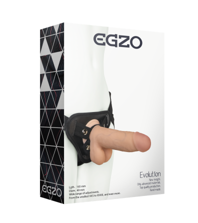 Жіночий страпон EGZO Evolution STR006 ( 16,5 см х 4 см ) Sex Aura Київ
