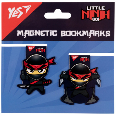 Закладки для книг Yes магнитные Ninja, 2шт (708113) Винница - изображение 1