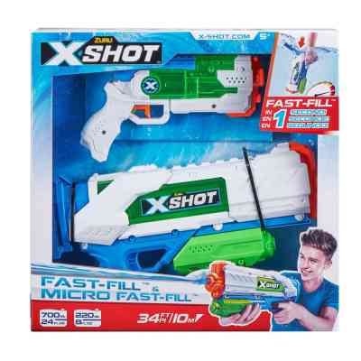 Іграшкова зброя Zuru X-Shot Набір водяних бластерів Fast Fill Medium And Small (56225) Вінниця