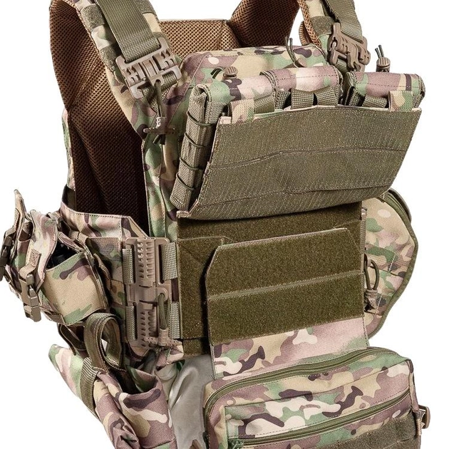 Комплект плитоноска с подсумками и напашником, быстрым сбросом (без плит) Мультикам Винница - изображение 9