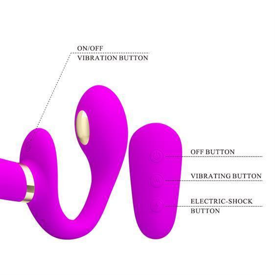 Страпон - Pretty Love Thunderbird Harnessfree Stimulator Purple Sex Aura Київ - фото 6