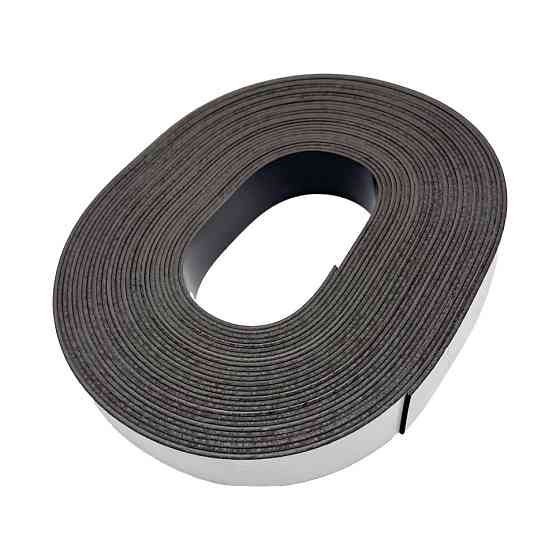 Магнітний вініл із клейовим шаром MVK 25х1.5 розмір 25х1,5 мм, 10,5 метрів Вінниця