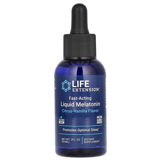 Мелатонин Life Extension Liquid Melatonin 59 мл цитрусово-ванильным Киев
