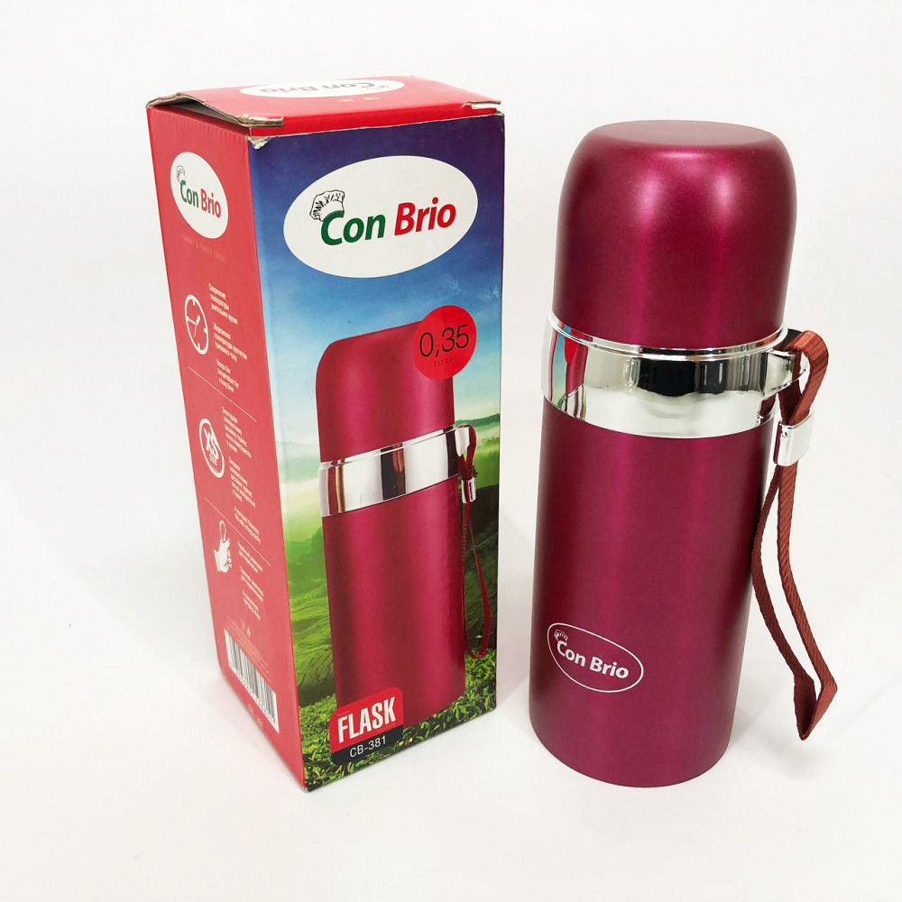 Термос для гарячих напоїв чаю Con, Термос з вакуумним утриманням тепла, Термокружка для походу HA-95 Львів - фото 1