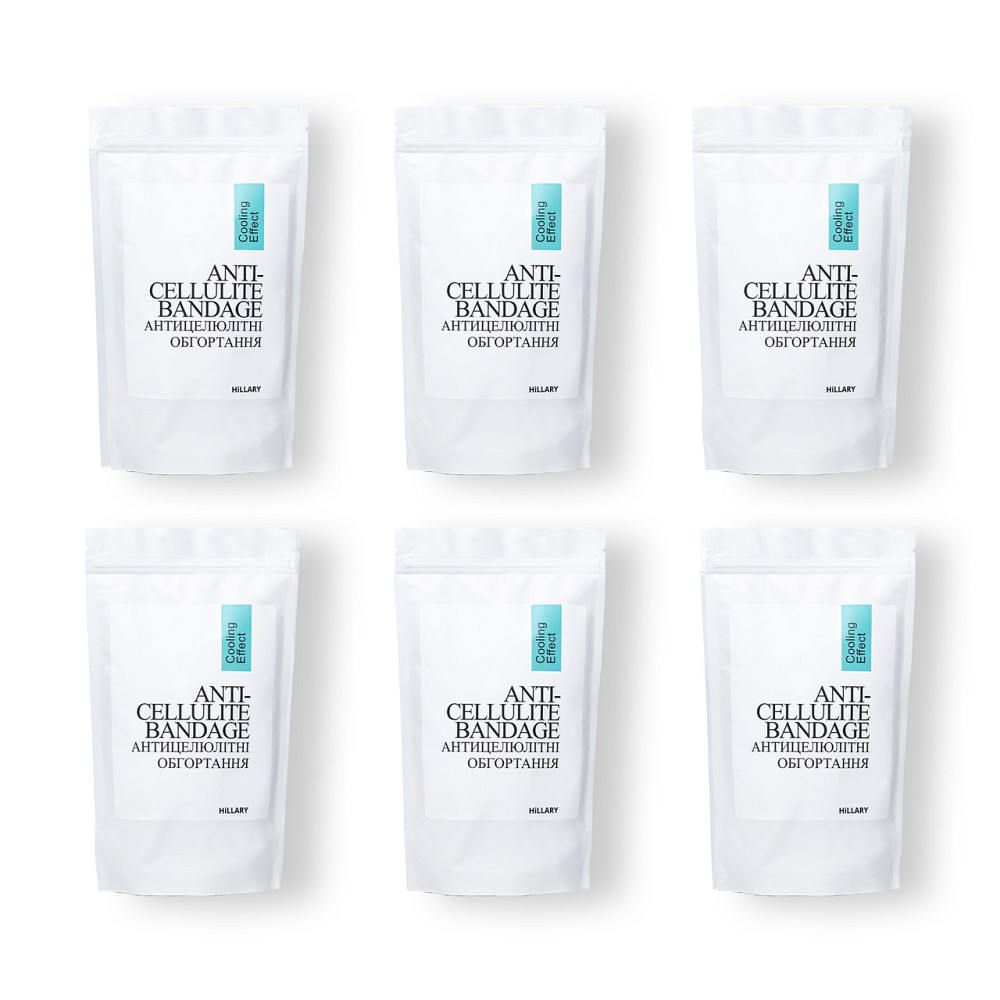 Курс охолоджуючих антицелюлітних обгортань для тіла Hillary Anti-Cellulite Pro cooling effect (6 уп.) Київ - фото 11