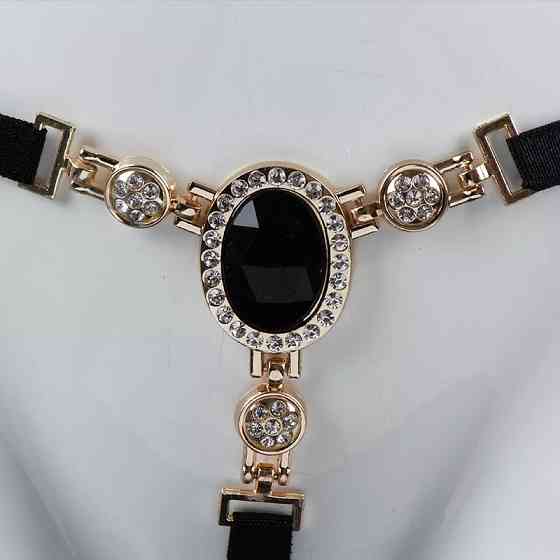 Еротичні стрінги З Дефектом чорного кольору - розмір універсальний (на резинці) Київ