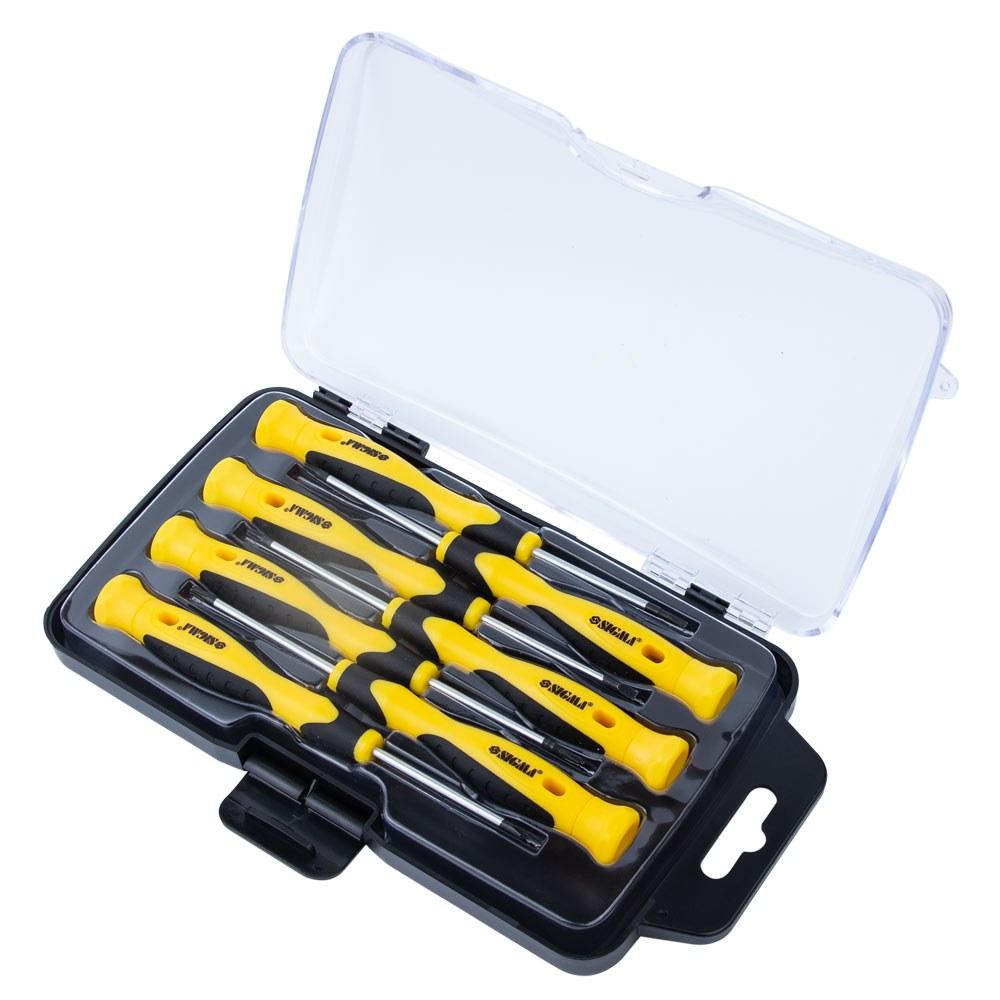 Набор отверток для точных работ 7шт CrV (слой кейс) SIGMA (4003211) Ровно - изображение 2