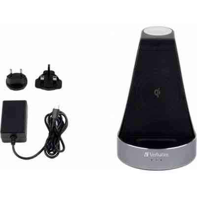 Зарядний пристрій Verbatim 2in1 Apple Watch and iPhone Charging Stand (49555) Вінниця