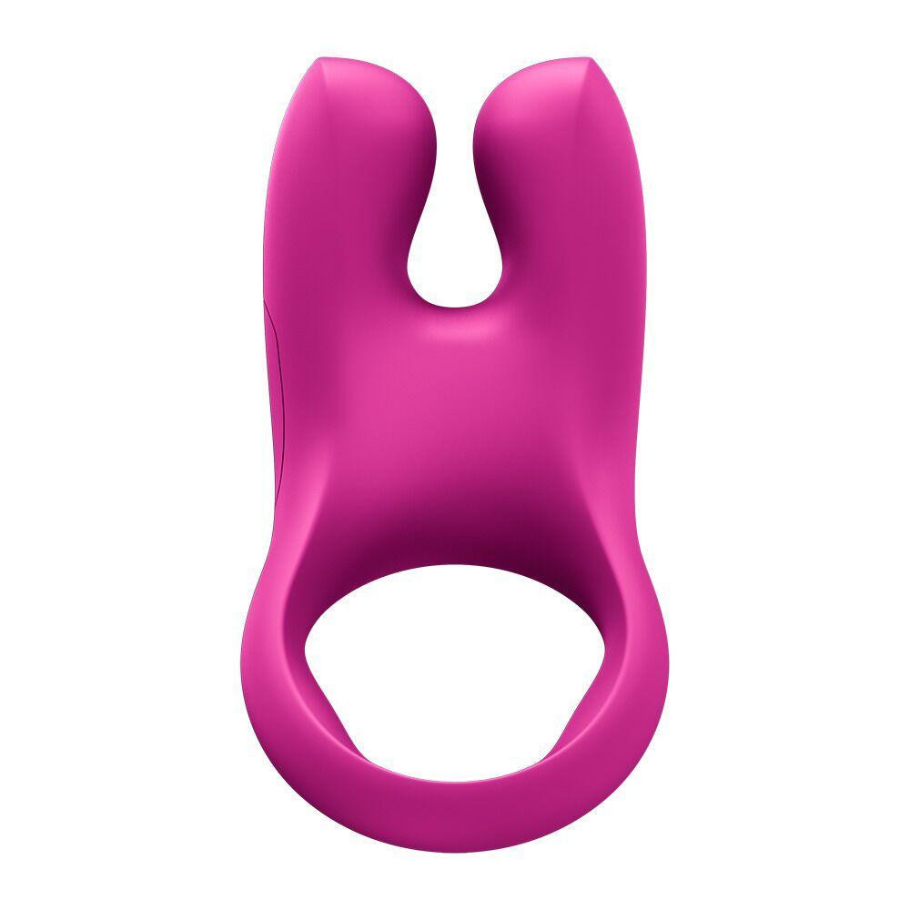 Эрекционное виброкольцо с двойной стимуляцией клитора Fun Factory NŌS CLASSIC Magenta, 2 мотора Sex Aura Киев - изображение 3