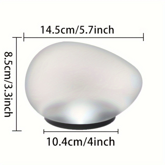 Светильник Галька на солнечных батареях, светящийся камень 14.5 х 10.4 см Одесса