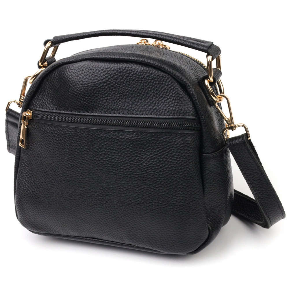 Стильная женская сумка Vintage 20688 Черная Киев - изображение 2