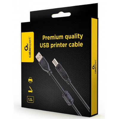 Кабель для принтера USB 2.0 AM/BM 1.5m ferrite Cablexpert (CCFB-USB2-AMBM-1.5M) Винница - изображение 4