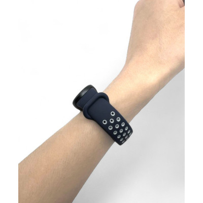 Ремінець до фітнес браслета BeCover Vents Style для Xiaomi Mi Smart Band 10 Blue-White (713632) Вінниця - фото 7
