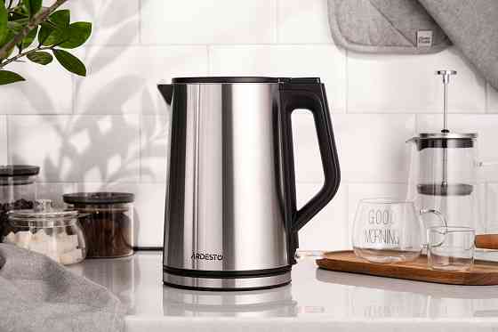 Електрочайник ARDESTO Steel Collection 1.5л, подвійні стінки, сріблястий Киев