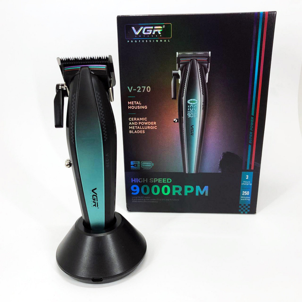 Профессиональная машинка для стрижки волос головы, Электрическая машинка для стрижки с насадками QX-34 Львов - изображение 20