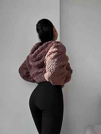 Стильный женский теплый костюм двойка Тедды,рубчик плотный с начесом мокко, 46/48 Одесса