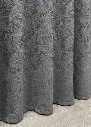 Тюль жакард, колекція "Greta" колір графітовий 1642т Київ
