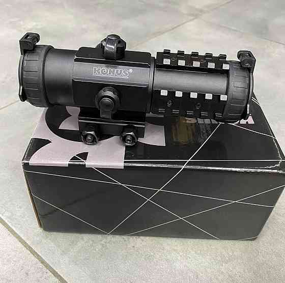 Коллиматорный прицел KONUS SIGHT-PRO PTS2 3x30 (призматический), 2.8 MOA, красная / синяя точка Solmir Киев