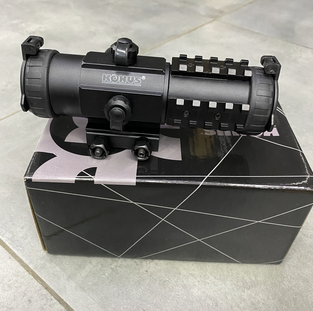 Коллиматорный прицел KONUS SIGHT-PRO PTS2 3x30 (призматический), 2.8 MOA, красная / синяя точка Solmir Киев - изображение 4