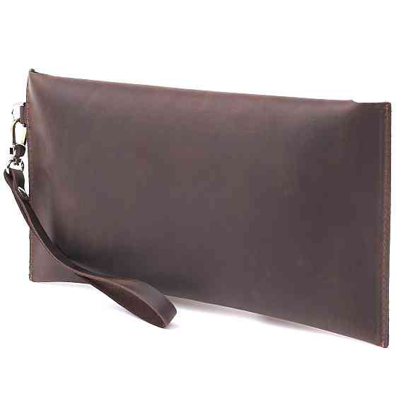 Кожаная винтажная тревел-косметичка Shvigel 16428 Коричневый Киев