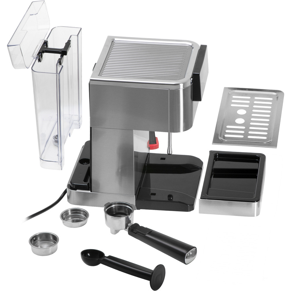 Кавомашина Adler AD 4390 ріжкова/ 1350 Вт/ 20 бар/ 1,5л/ мелена/ капучінатор/сіра Винница - изображение 12