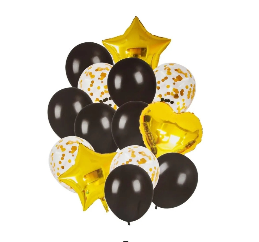 Кульки фольговані колір мікс 14шт Київ - фото 1