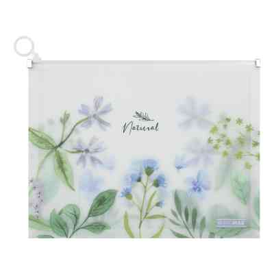 Папка - конверт Buromax на zip-молнии А4 матовый полупрозрачный пластик, ARABESKI, голубой (BM.3975-14) Винница