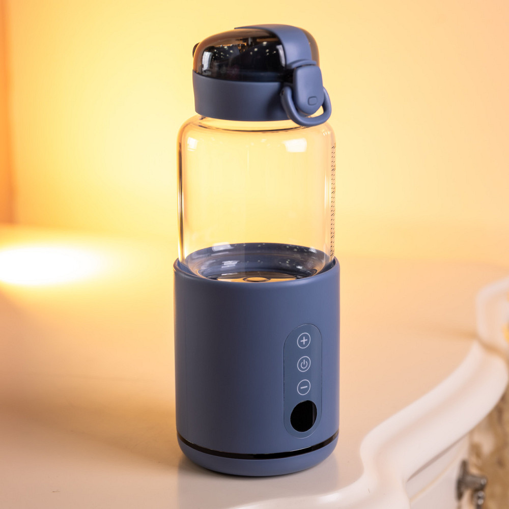 Пляшка з підігрівом для дитячого харчування та напоїв 300 мл з акумулятором підігрівач термос для дитячого харчування Синій HW01BL Коломия - фото 9