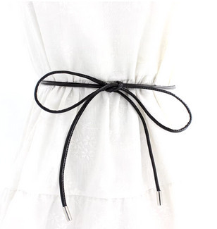 Пояс узкий женский к платью черный Киев - изображение 1