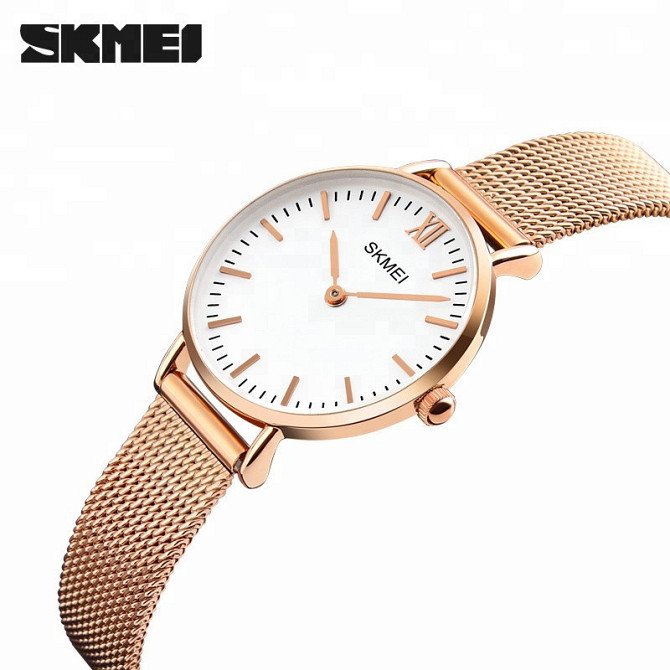 Женские ультратонкие часы Skmei 1185 (Золотистый) Винница - изображение 3