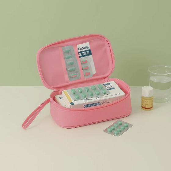 Комплект сумок для медикаментов дорожные органайзеры для путешествий,аптечки для лекарств,розовые Каменец-Подольский