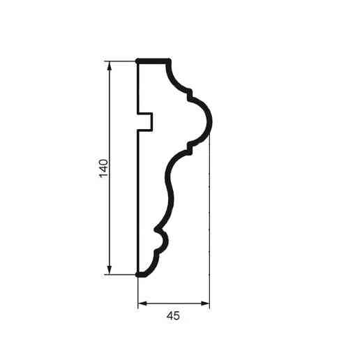 Молдинг фасадный Prestige Decor MC 158 Днепр
