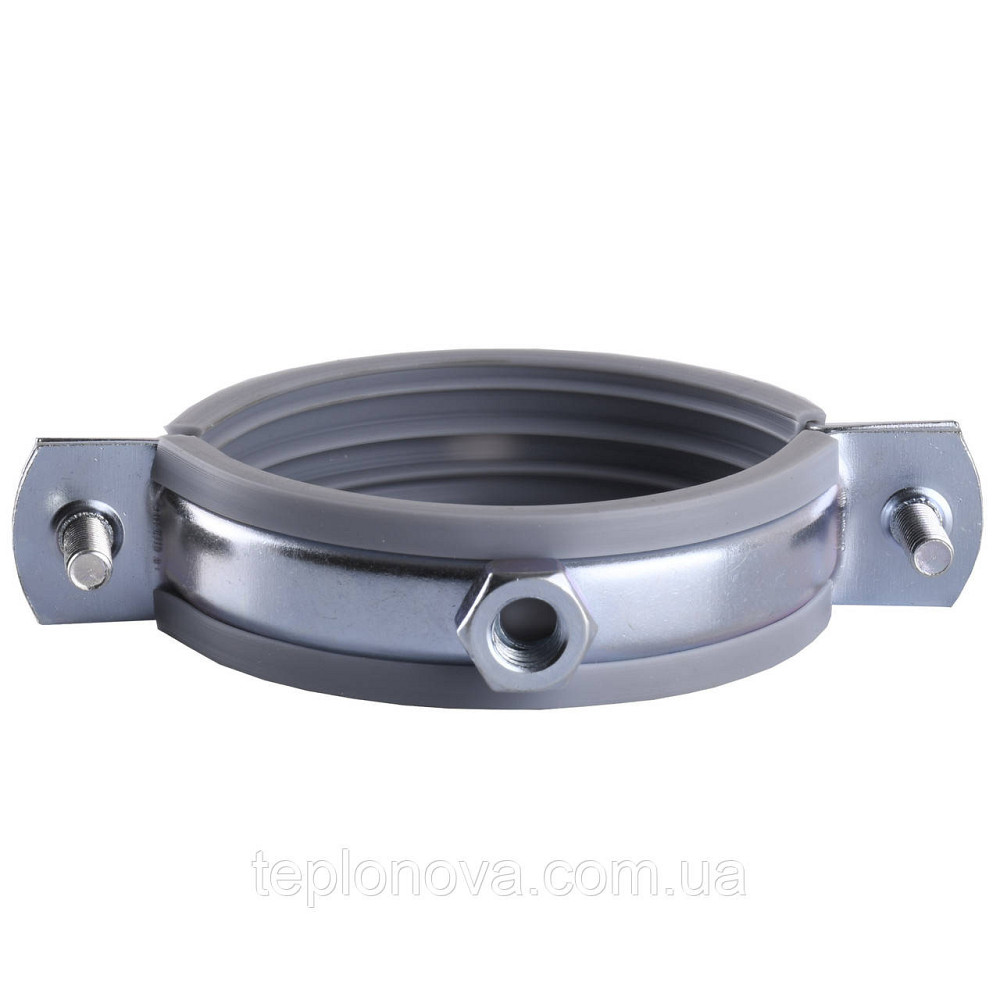 Хомут у зборі CR 2" (59-65 мм) з гвинтом-шурупом 8*100 і дюбелем у уп., сірий Чернівці - фото 3