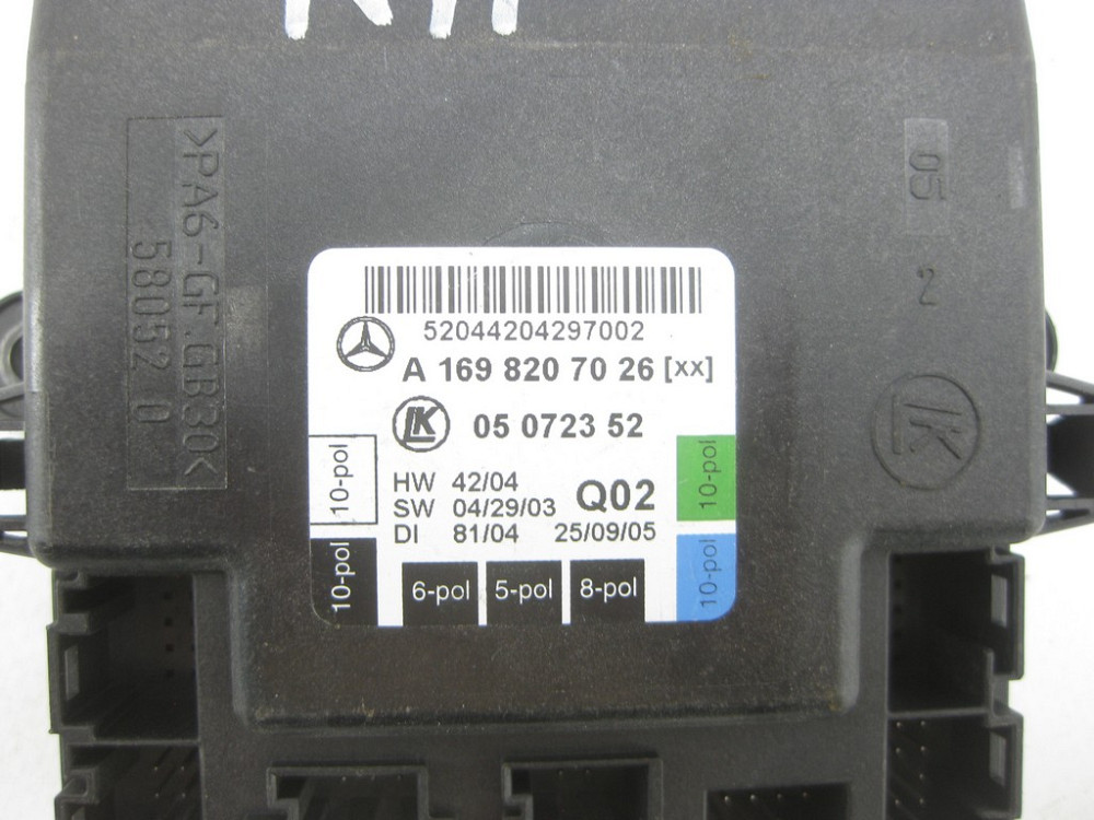 Mercedes-Benz  A1698207026 Блок керування передніх правих дверей A-class W169 B-class W245 A-class C169 Одеса - фото 5