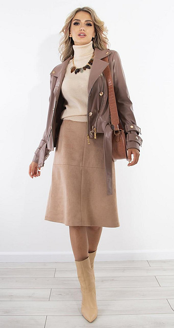 Стильная куртка из эко кожи (48) Киев - изображение 6