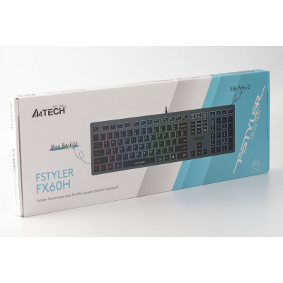 Клавиатура A4Tech FX60H USB Grey Neon backlit Винница - изображение 9