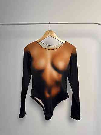 Женский привлекательный боди с пикантным принтом плотный микродайвинг Одесса