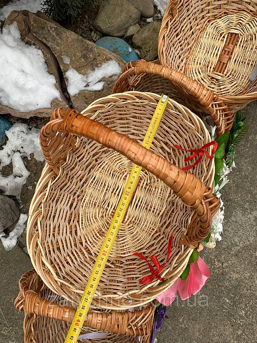 Кошик плетений з квіткою на Паску Київ - фото 8