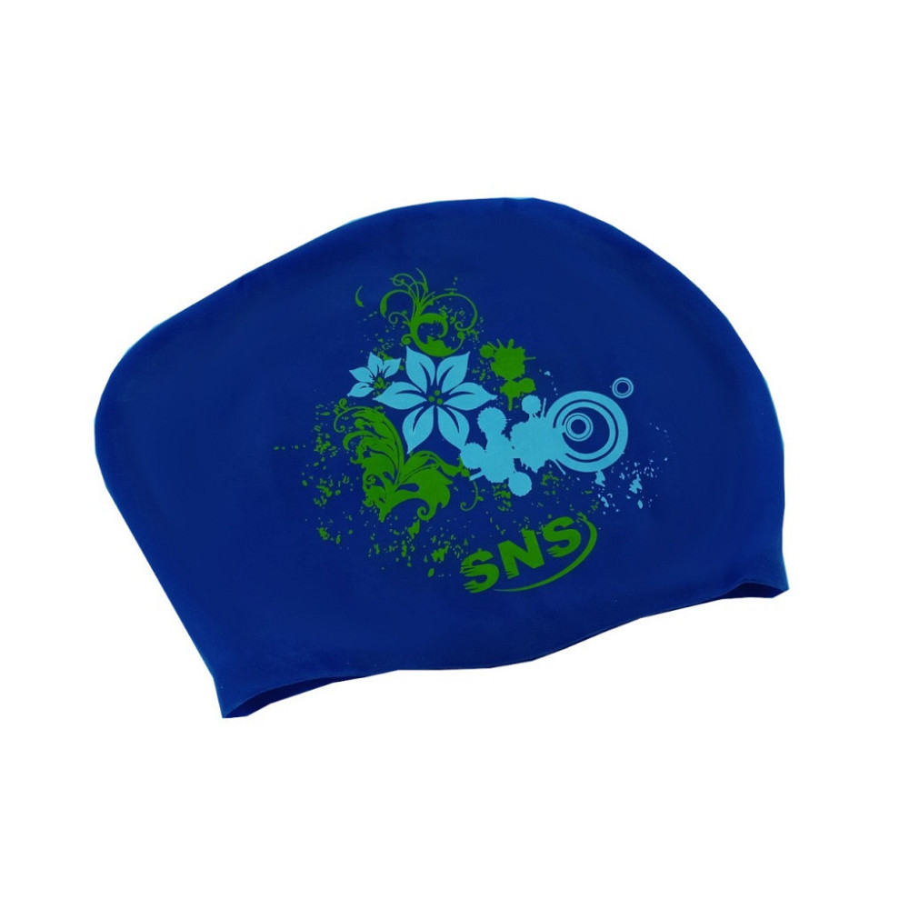 Шапочка для плавання для довгого волосся Flowers SNS KW-3 Вишневе - фото 2