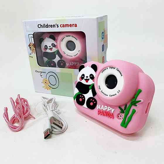Детский фотоаппарат Панда Pink TE-10 Львов