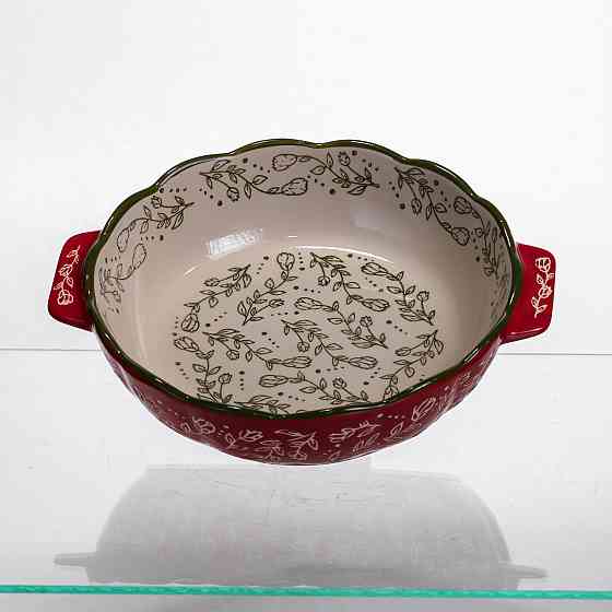 Yiwu Форма для запікання Vintage Ø20 (см) кругла з ручками Червона HM04-06 Коломия