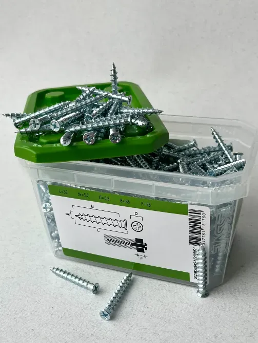 Гвинт для зшивання гіпсокартону Essve 5, 2×38мм Ph2 оцинкований (400шт) Арт. 532538 Київ - фото 3