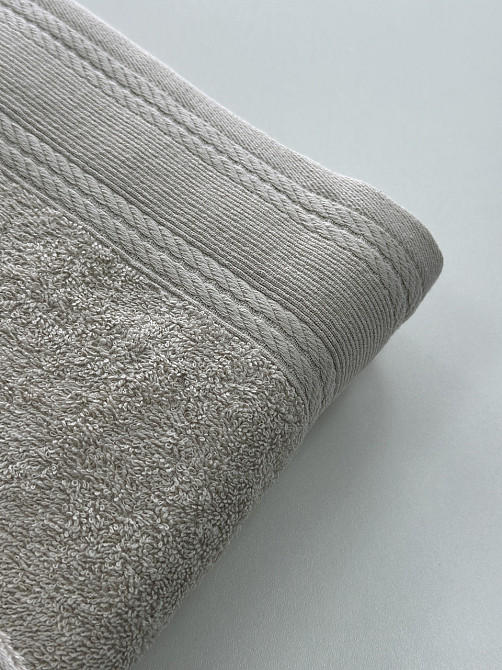 Комплект махрових рушників IDEAL TEXTILE Легкий бриз 50х90 + 70х140 см 450 г/м2 100% бавовна Бежевий Чернівці - фото 7