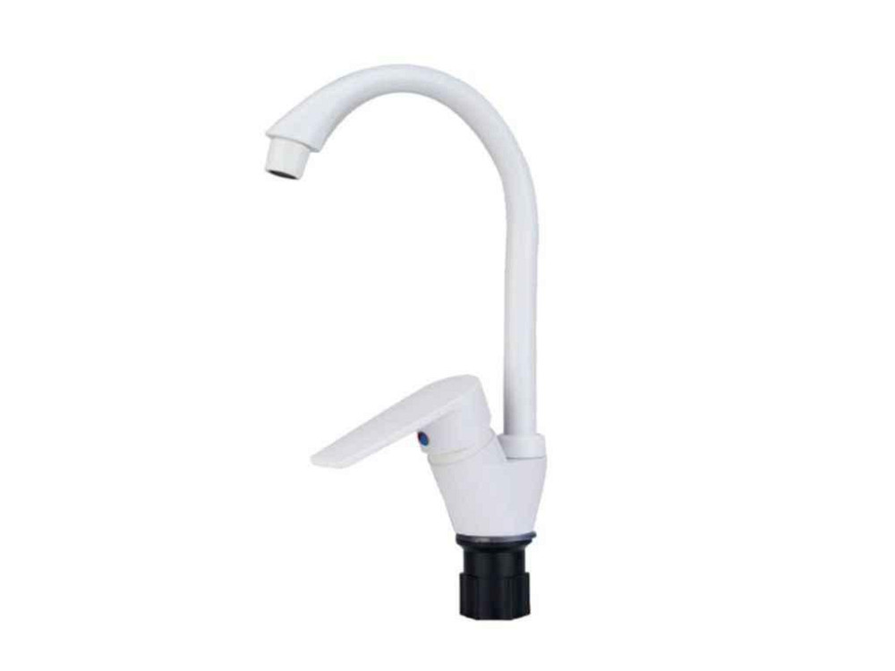 Змішувач на мийку білий OSCAR-011 WHITE ТМ PLAMIX Київ - фото 1