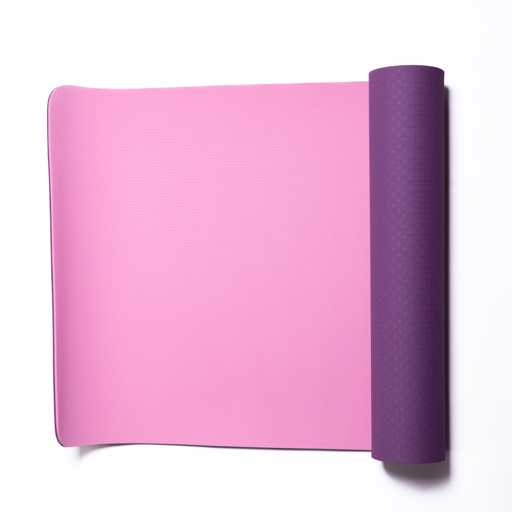 Нескользящий йога-коврик 173×58 см, фиолетовый Киев - изображение 1