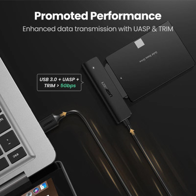 Перехідник USB 3.0 Type-А to SATA III (F) CM321 Ugreen (70609) Вінниця - фото 2