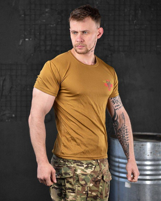 Тактична потовідвідна футболка кайот ВТ6735 Одеса - фото 6