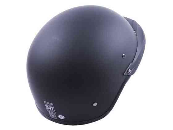 Шлем мотоциклетный MD-513-1, черный матовый с черным стеклом, size S Мукачево